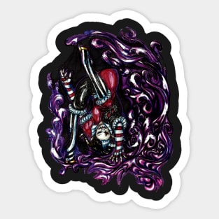 Harlequin Demon Sticker